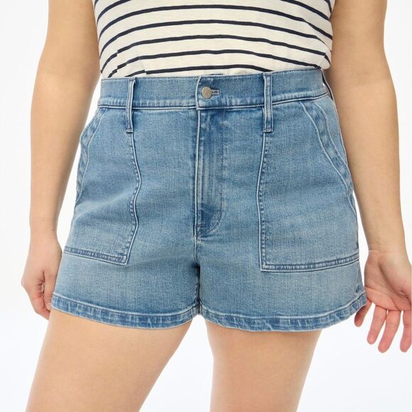 JCREW Utility Denim Short Skylar Wash Blue 32 - Picture 3 of 11